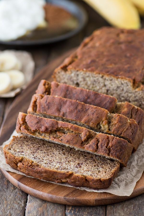 Banana loaf with a caramelized crust, soft crumb, and fragrant banana flavor