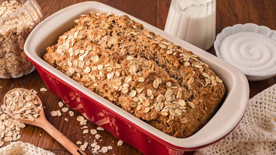 Dark Irish brown soda bread with dense crumb and rustic crust