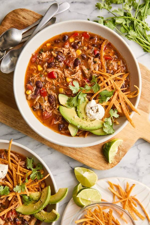 40 Hearty Slow Cooker Chicken Tortilla Soup Recipes